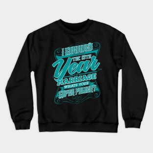 '19th Wedding Anniversary' Cute Wedding Gift Crewneck Sweatshirt